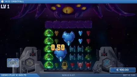 Orbitfall slot screenshot 4