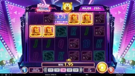 Piggy Blitz Disco Gold slot screenshot 3