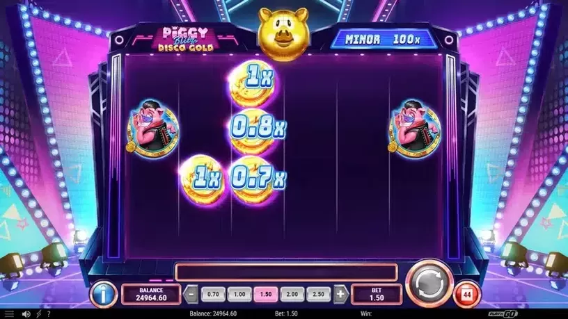 Piggy Blitz Disco Gold slot screenshot 5