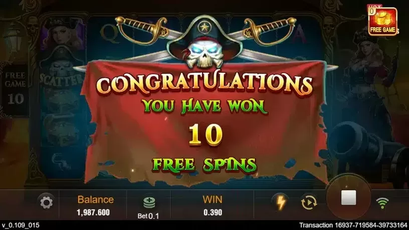 Pirate Queen slot screenshot 4