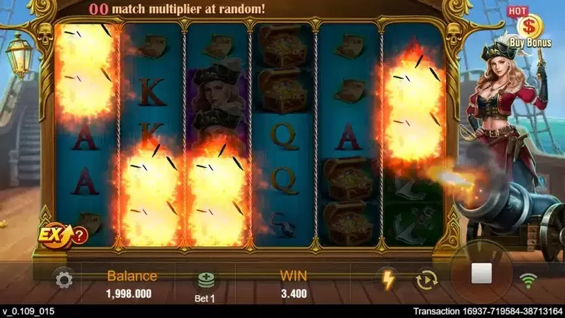 Pirate Queen slot screenshot 2