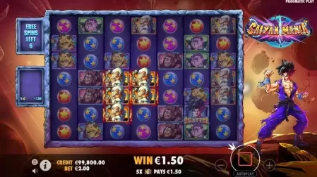 Saiyan Mania slot screenshot 4