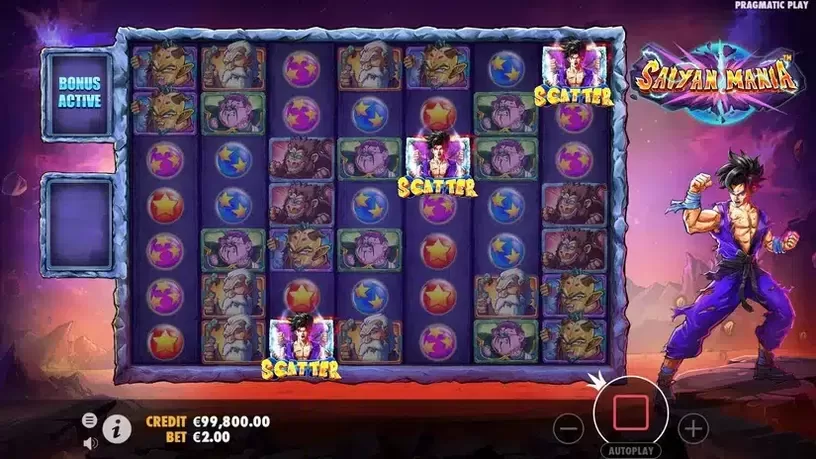 Saiyan Mania slot screenshot 2