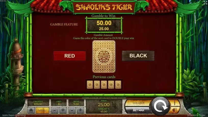 Shaolins Tiger slot screenshot 4
