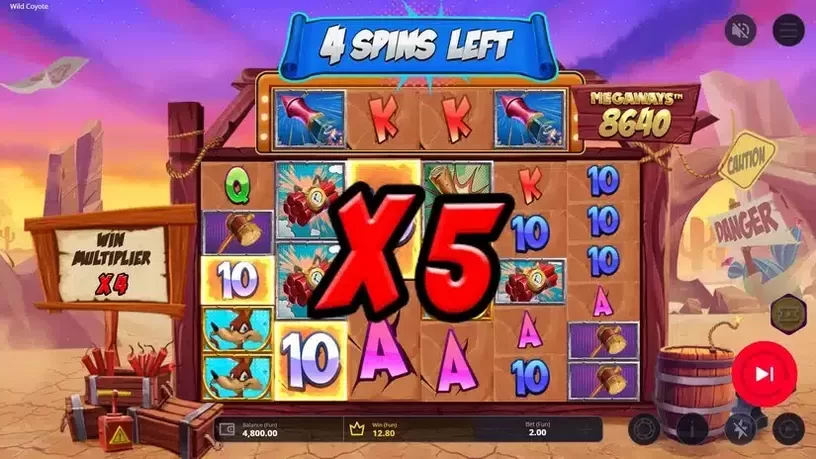 Wild Coyote Megaways slot screenshot