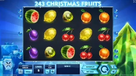 243 Christmas Fruits slot screenshot 1