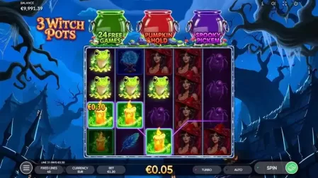 3 Witch Pots slot screenshot 2