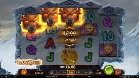 Beasts of Fire slot screenshot 3