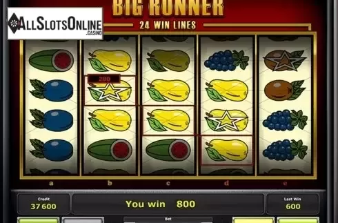 Screen 1. Big Runner from Greentube