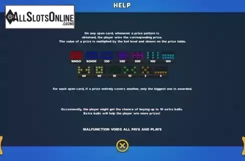 Game Rules screen