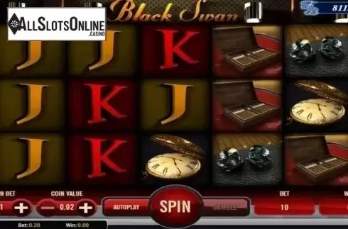 Reel screen. Black Swan from AlteaGaming