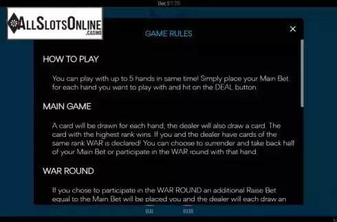 Game Rules Screen