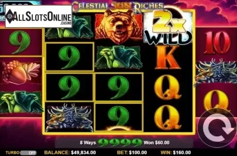 Win Screen 3. Celestial Sun Riches from Konami