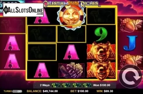 Win Screen 2. Celestial Sun Riches from Konami