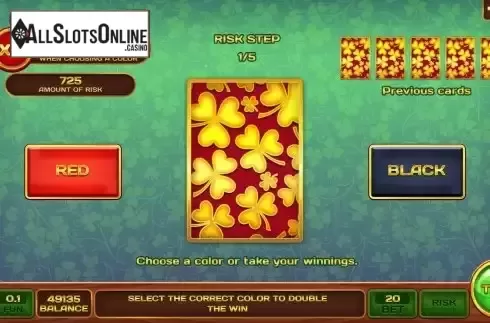 Risk Game screen
