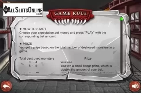 Info 1. Destroy Monster from MGA