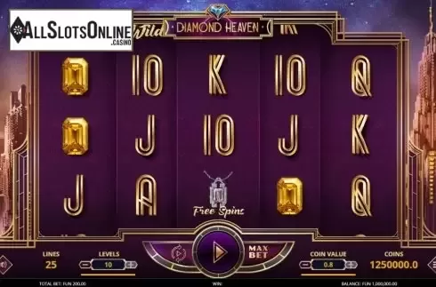 Reel Screen. Diamond Heaven from Leap Gaming