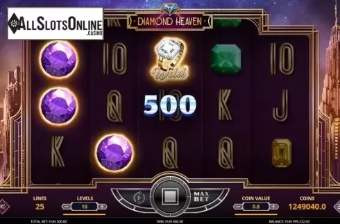 Win Screen 3. Diamond Heaven from Leap Gaming