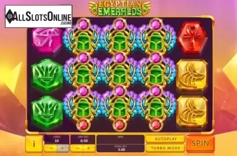 Reel Screen. Egyptian Emeralds from Playtech Origins