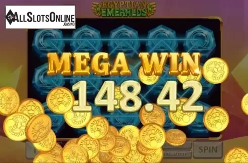 Mega Win. Egyptian Emeralds from Playtech Origins