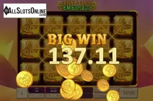 Big Win. Egyptian Emeralds from Playtech Origins