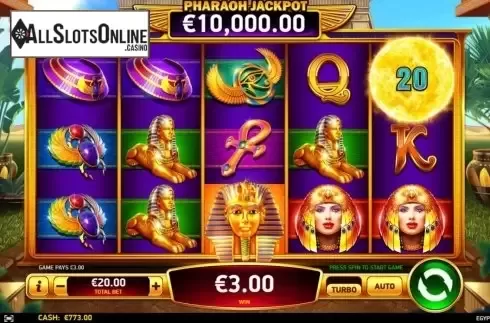 Win Screen 3. Egyptian Sun from Ruby Play