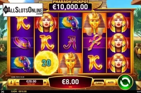 Win Screen 1. Egyptian Sun from Ruby Play