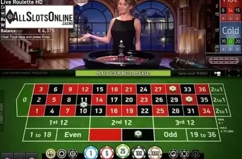 Game Screen. European VIP Roulette Live Casino (NetEnt) from NetEnt