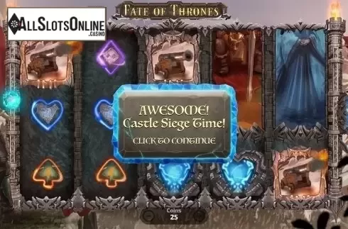 Bonus intro screen. Fate Of Thrones from FunFair