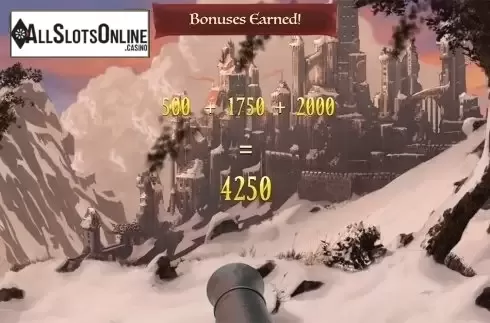 Bonus win screen. Fate Of Thrones from FunFair