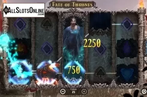 Win screen . Fate Of Thrones from FunFair