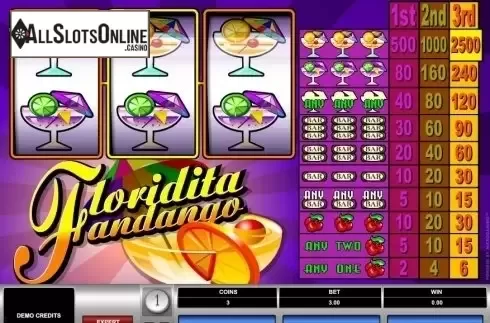 Screen2. Floridita Fandango from Microgaming