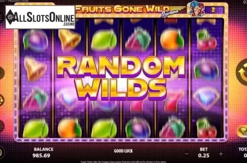 Random Wilds. Fruits Gone Wild Supreme from StakeLogic