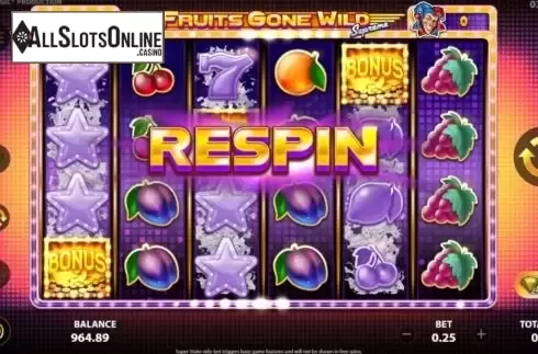 Respin. Fruits Gone Wild Supreme from StakeLogic