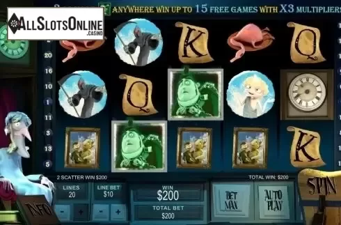 Win screen. Ghosts Of Christmas from Playtech