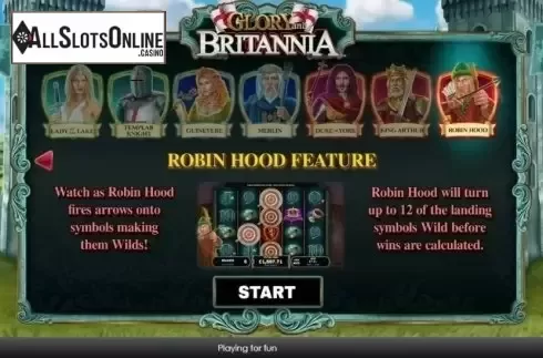 Intro 7. Glory and Britannia from Playtech