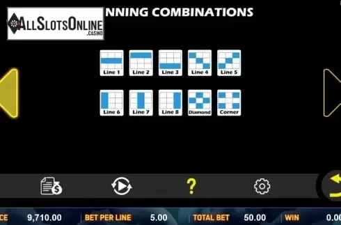 Paylines. Golden Dragon Club from Aspect Gaming