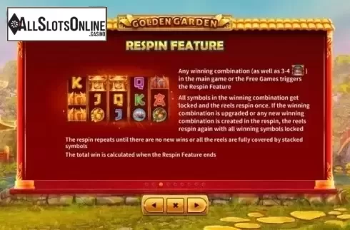 Paytable 3. Golden Garden from Skywind Group