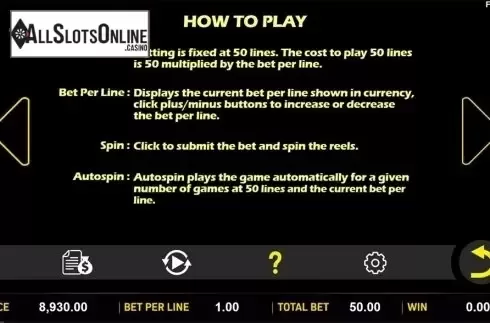 Paytable 4. Hu Got Lucky? from Aspect Gaming