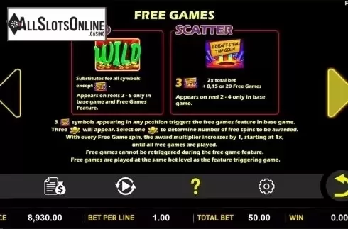 Paytable 2. Hu Got Lucky? from Aspect Gaming