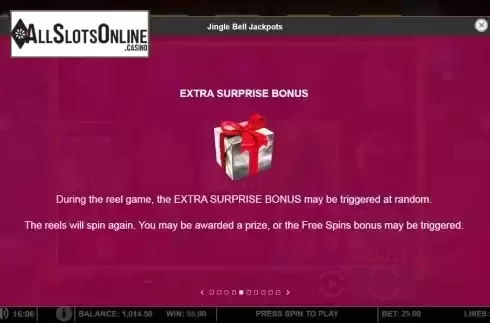 Bonus screen
