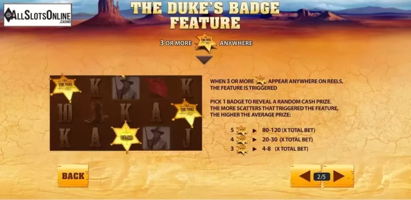 Screen3. John Wayne from Playtech