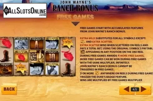 Screen5. John Wayne from Playtech