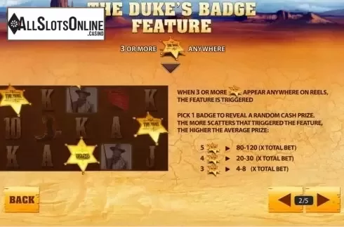 Screen3. John Wayne from Playtech