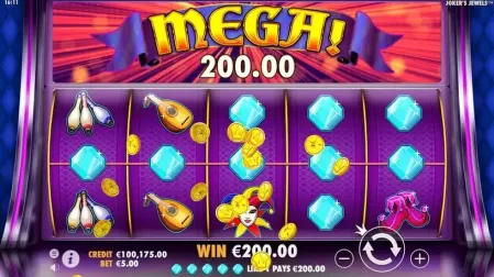 Joker's Jewels slot screenshot 4