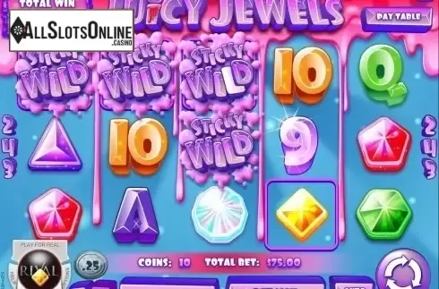 Sticky Wild. Win 2. Juicy Jewels from Rival Gaming
