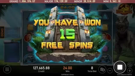 Jurassic Treasure slot screenshot 3