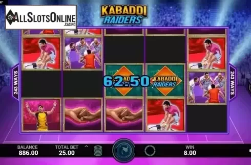 Win Screen 2. Kabaddi Raiders from Indi Slots