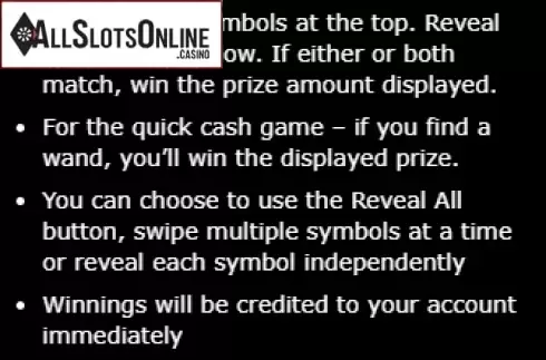Paytable 1. Magic (gamevy) from gamevy