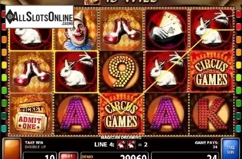 Screen 2. Magician Dreaming from Casino Technology